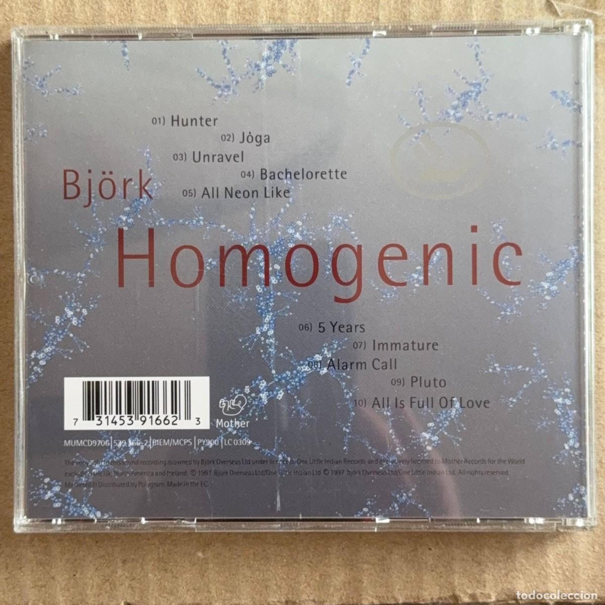 CDs de m&uacute;sica: Bjork &rdquo;Homogenic&rdquo; CD - Foto 2