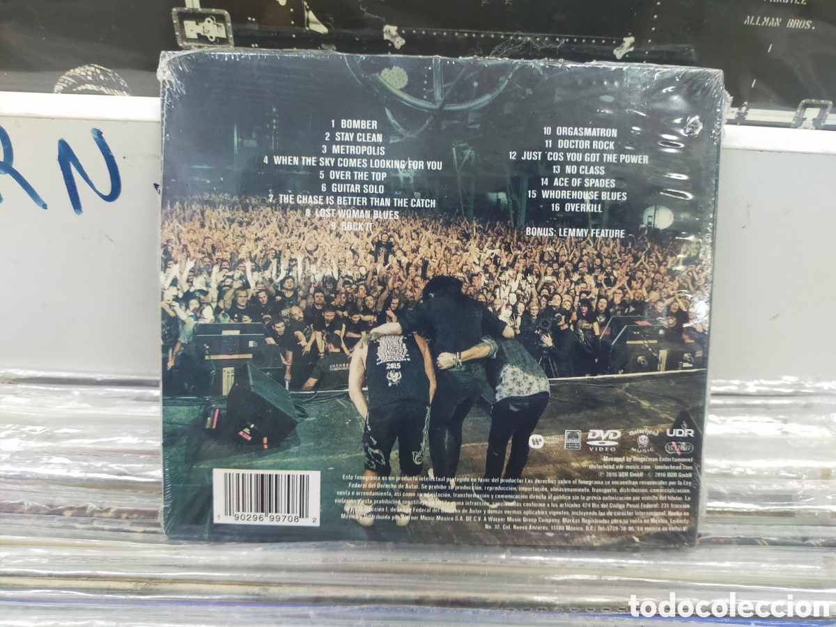 CDs de m&uacute;sica: Motorhead CD + dvd clean your clock M&eacute;xico 2016 precintado - Foto 2