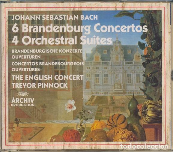 CDs de m&uacute;sica: Johann Sebastian Bach - 6 Brandenburg Concertos & 4 Orchestral Suites - 3 CD Set (1980)