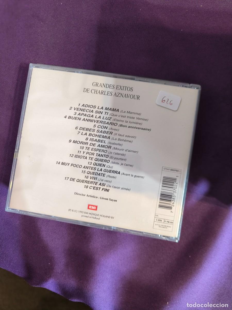 CDs de m&uacute;sica: AZNAVOUR GRANDES EXITOS CD - Foto 2