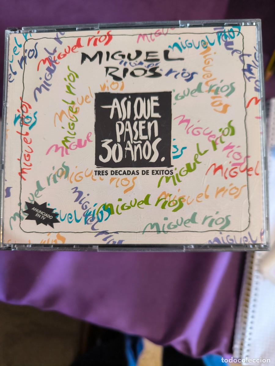 CDs de m&uacute;sica: MIGUEL RIOS &rdquo;ASI QUE PASEN 30 A&Ntilde;OS&rdquo; 2CD 31 TRACKS CD TRES DECADAS DE EXITOS