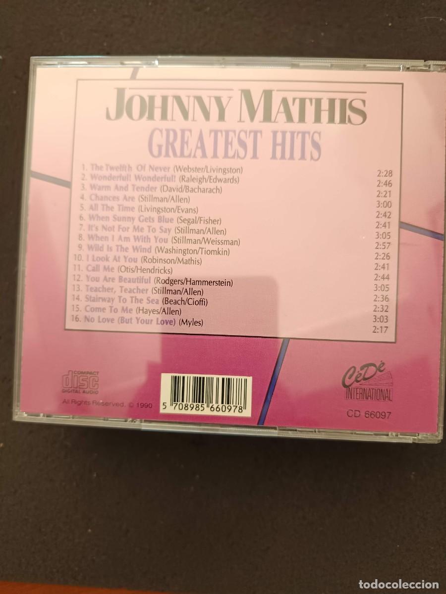 CDs de m&uacute;sica: JOHNNY MATHIS. GREATEST HITS - Foto 2