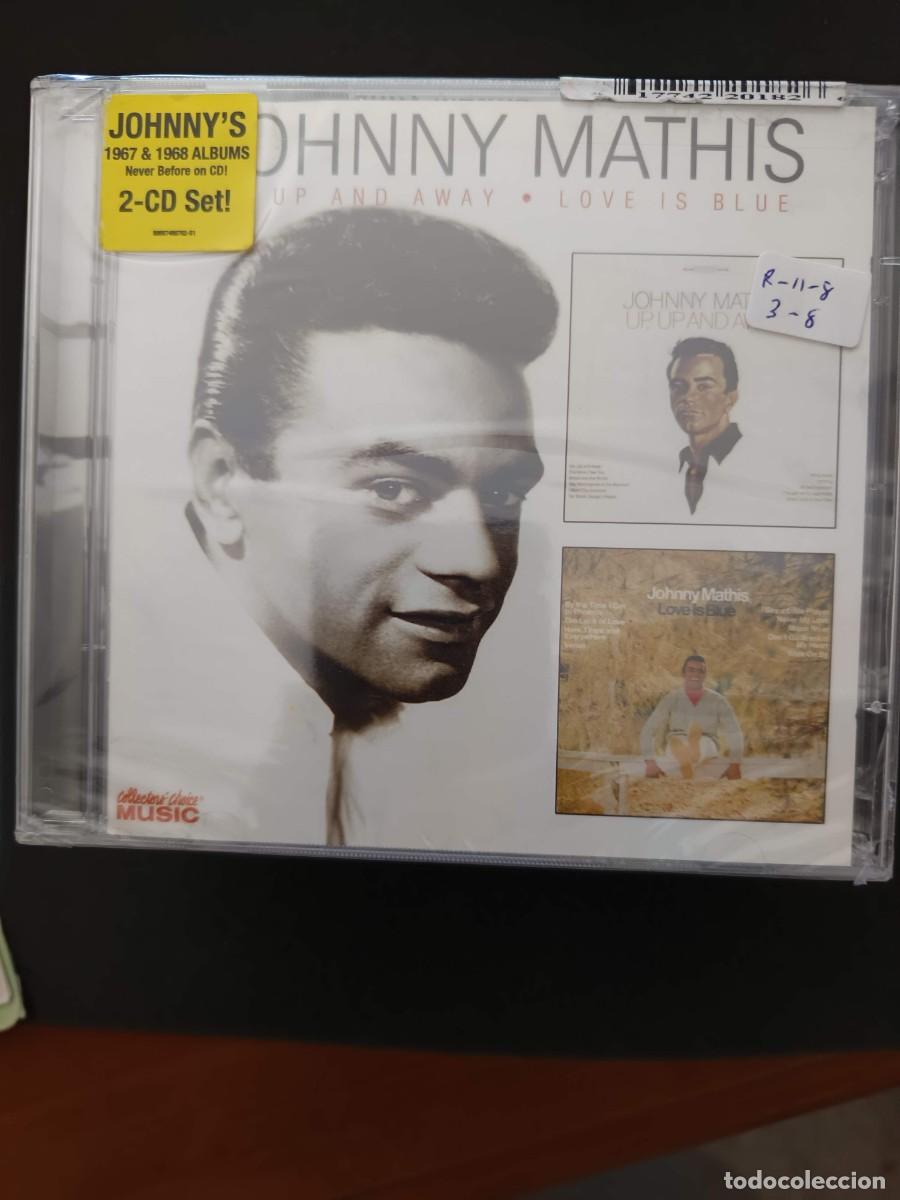 CDs de m&uacute;sica: 2 CD. JOHNNY MATHIS. UP, UP AND AWAY. LOVE IS BLUE
