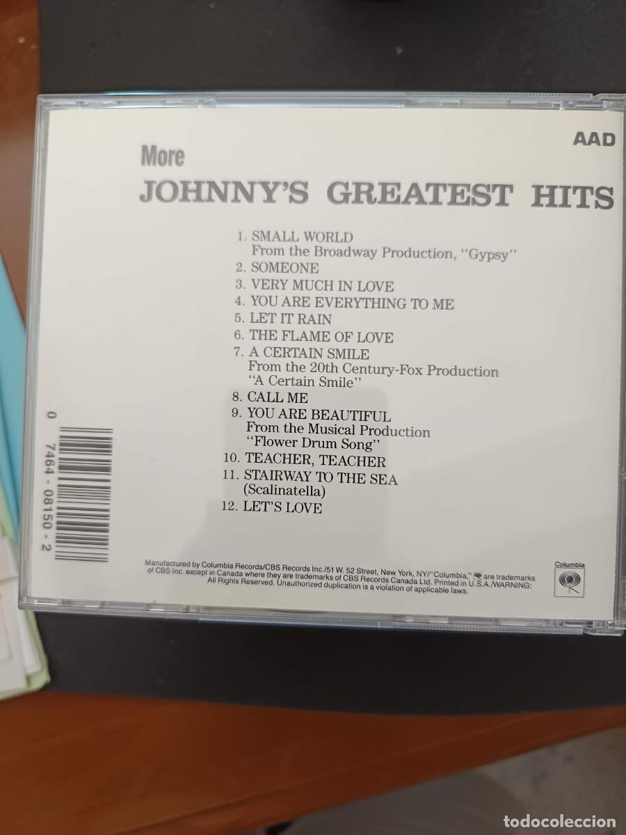 CDs de m&uacute;sica: JOHNNY MATHIS. MORE JOHNNYS GREATEST HITS - Foto 2