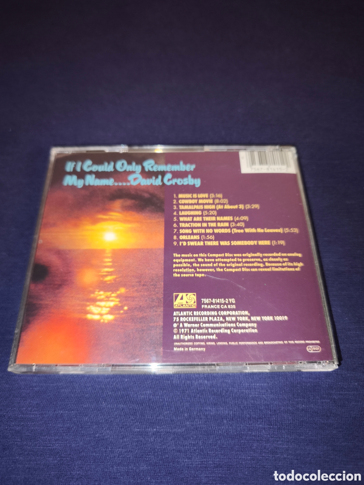 CDs de m&uacute;sica: David Crosby If I could only remember - Foto 2