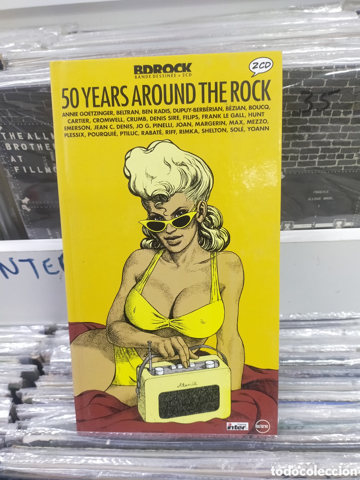 CDs de m&uacute;sica: 50 years around the rock doble CD + libreto comic 2004