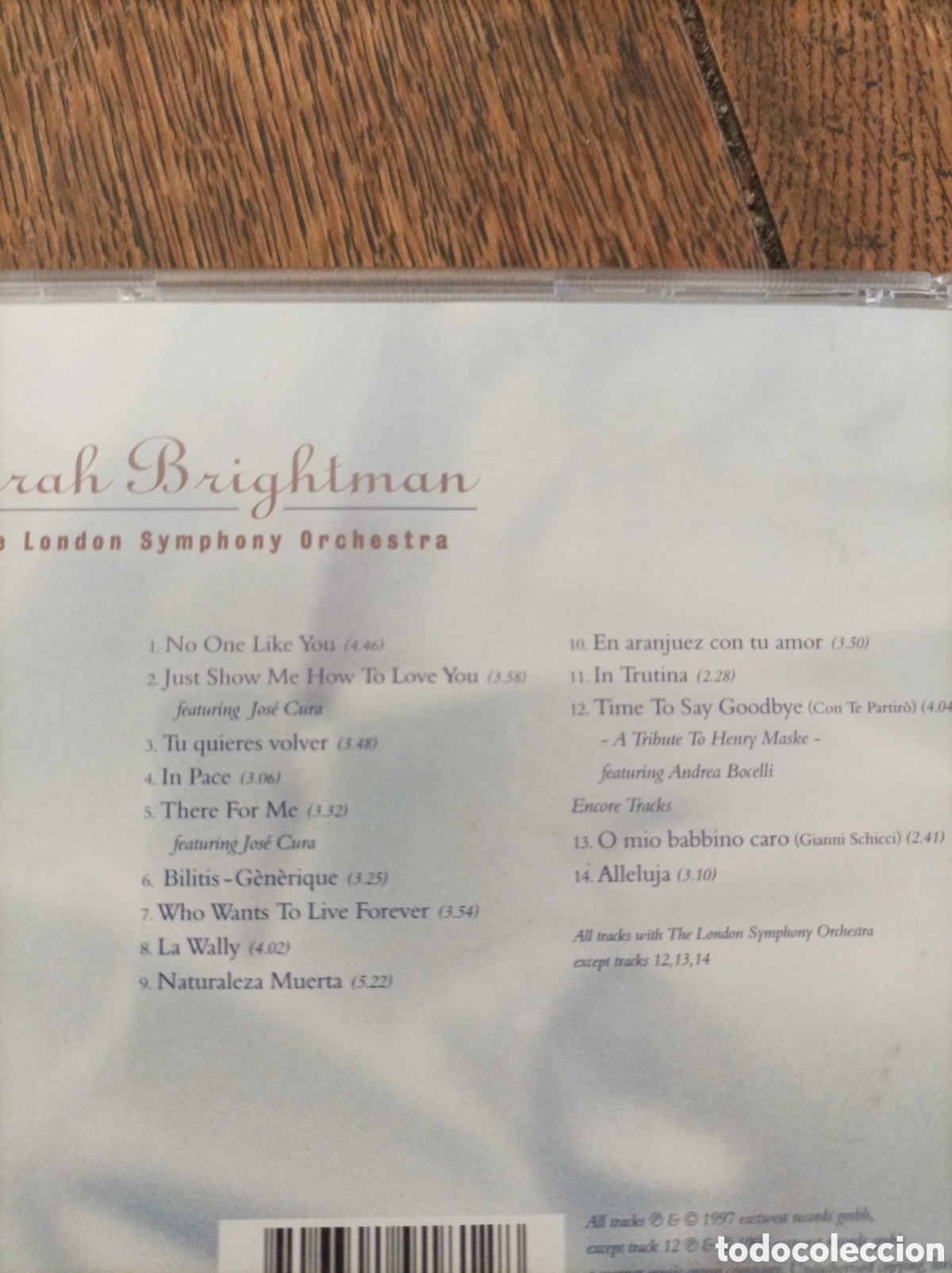 CDs de m&uacute;sica: Sarah brightman. Timeless. Cd. - Foto 2