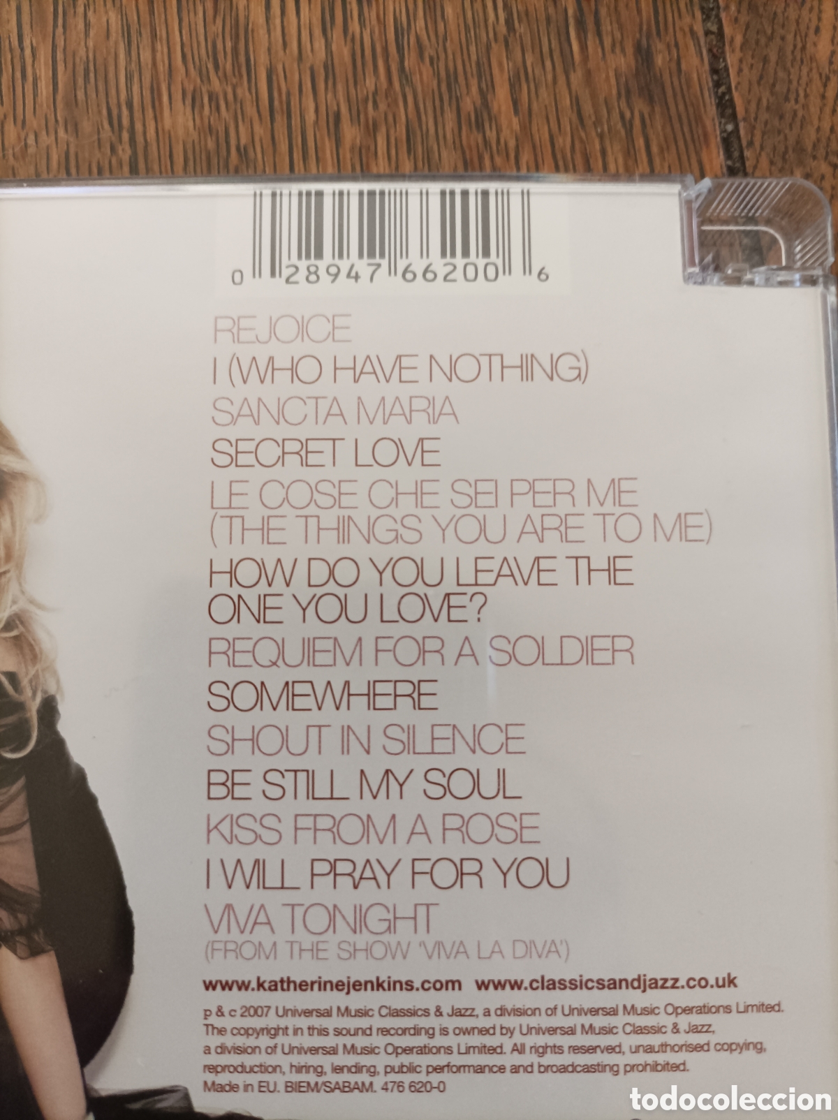 CDs de m&uacute;sica: Katherine jenkins. Rejoice. Cd. - Foto 2