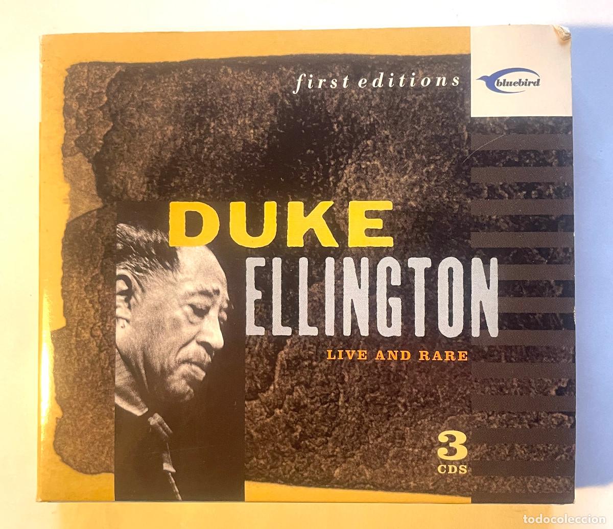 CDs de m&uacute;sica: DUKE ELLINGTON / LIVE AND RARE (FIRST EDITIONS) / DIGIPACK3CD 2002 BMG BLUEBIRD / EU