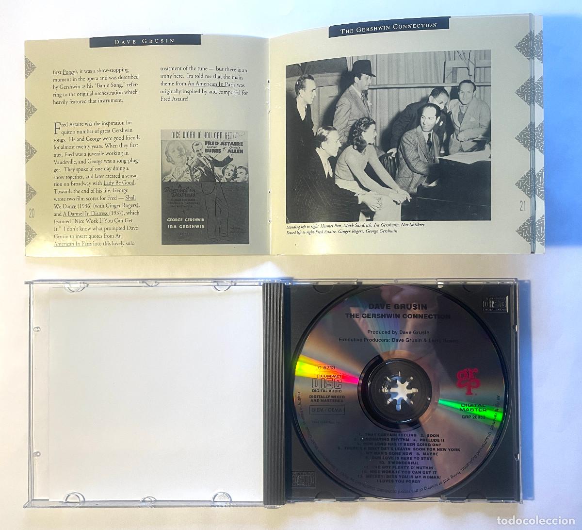 CDs de m&uacute;sica: DAVE GRUSIN / THE GERSHWIN CONNECTION / CD 2002 GRP DIGITAL MASTER / EU - Foto 4