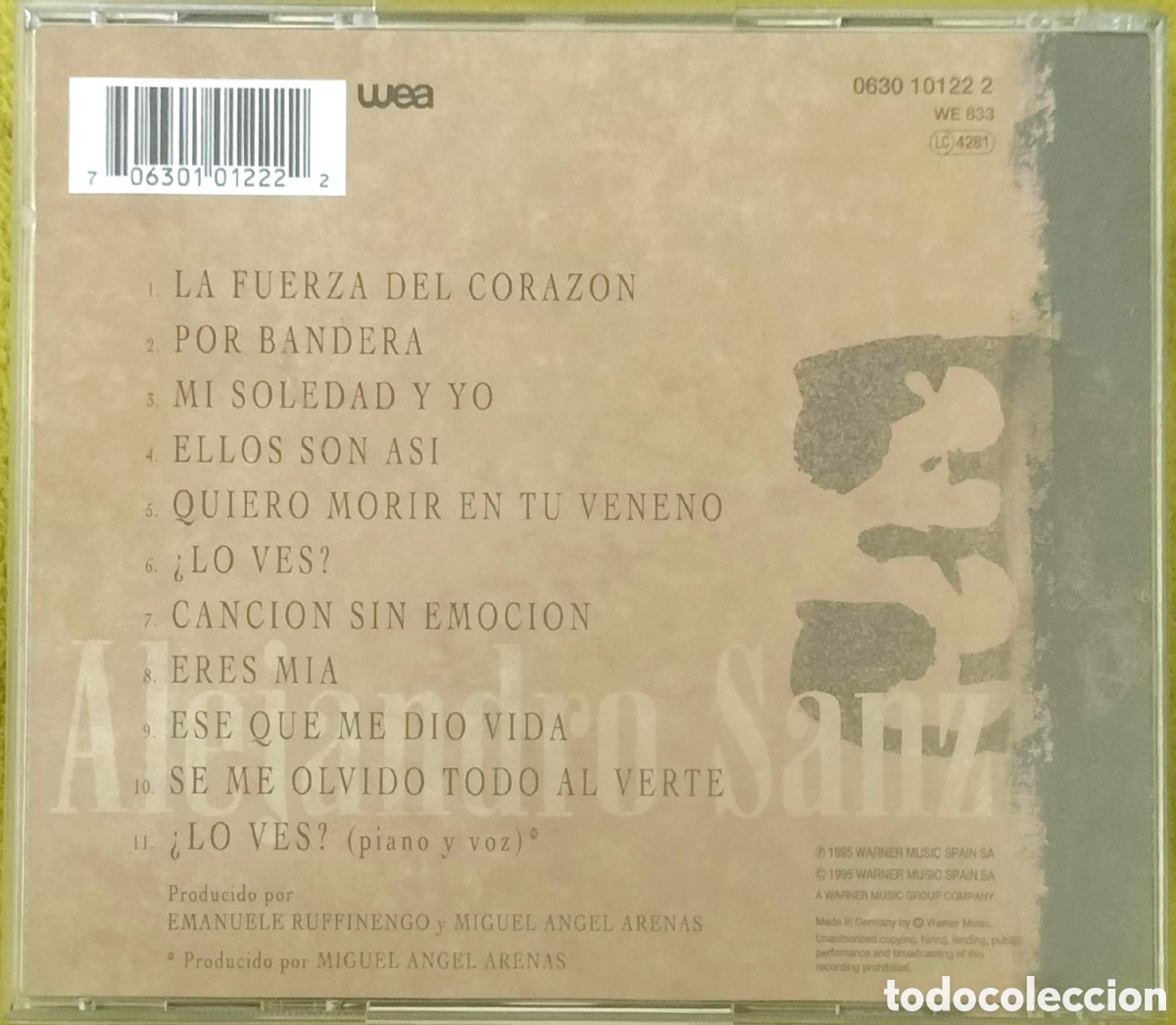 CDs de m&uacute;sica: CD Alejandro Sanz - 3 - Foto 3