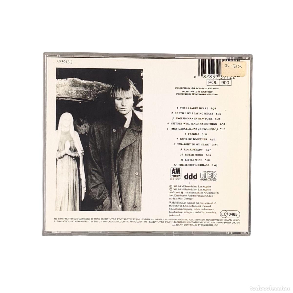 CDs de m&uacute;sica: CD. Sting. ...Nothing Like The Sun (VG+/VG+) - Foto 2