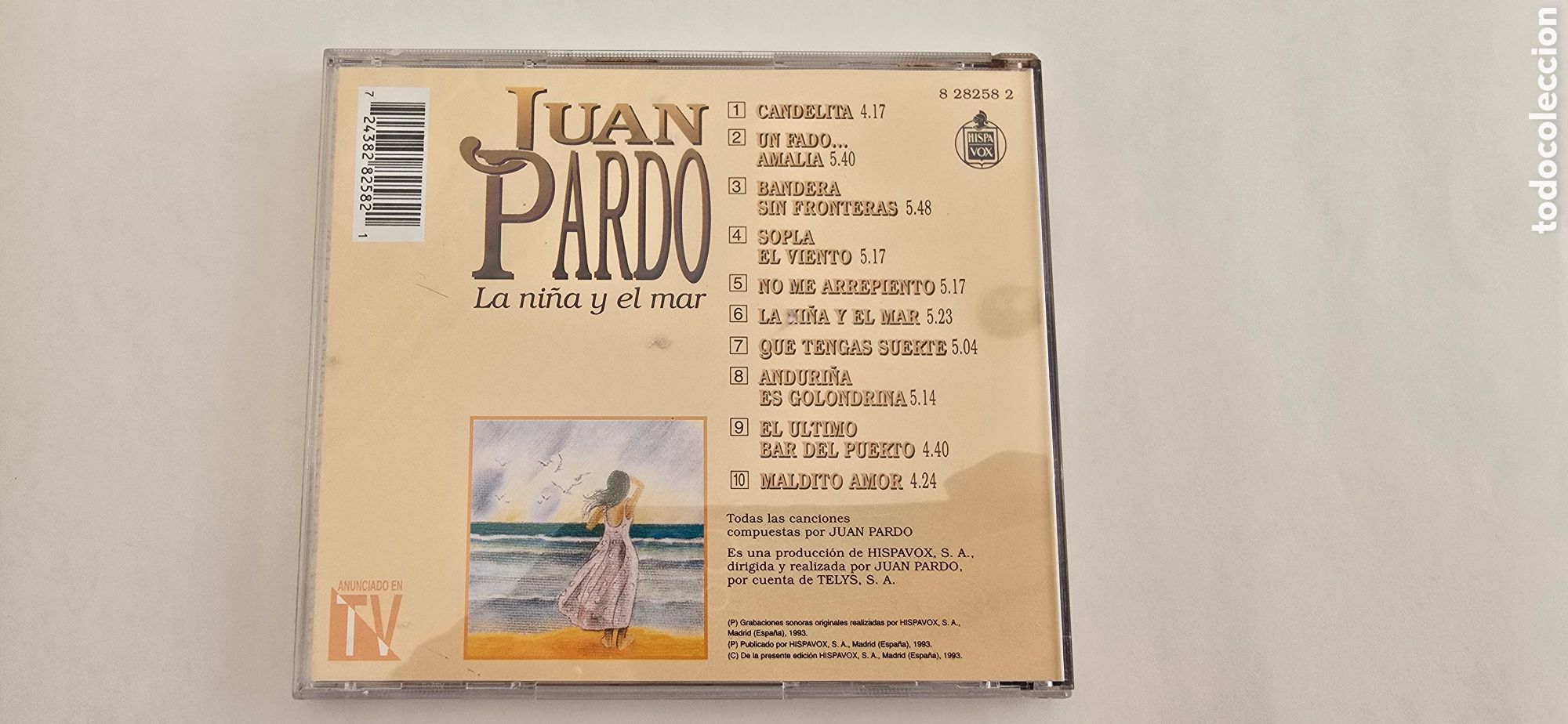 CDs de m&uacute;sica: CD JUAN PARDO. (La ni&ntilde;a y el mar) - Foto 2