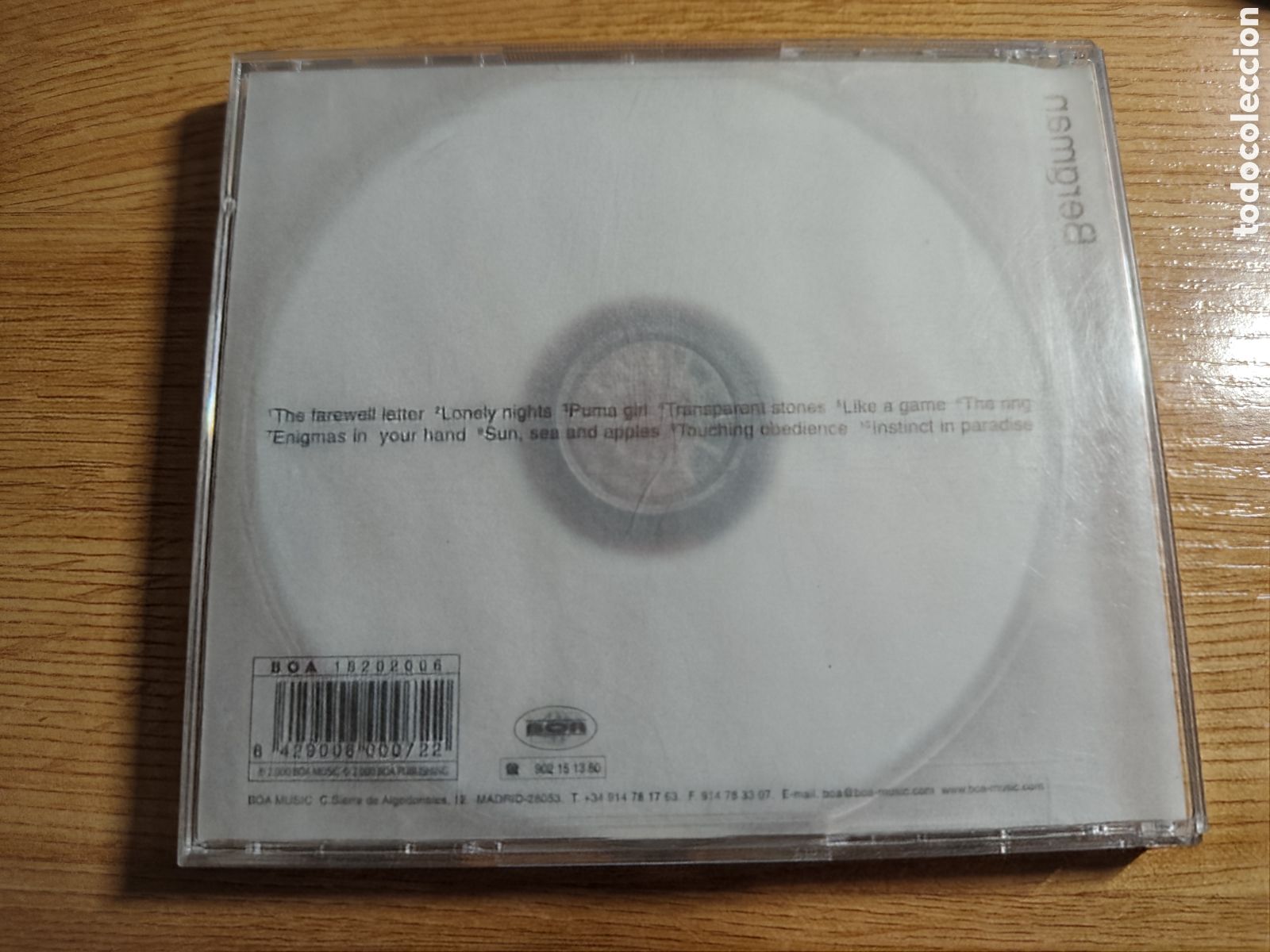 CDs de m&uacute;sica: Xavier Bergman. Inner. Spain, 2000. - Foto 2