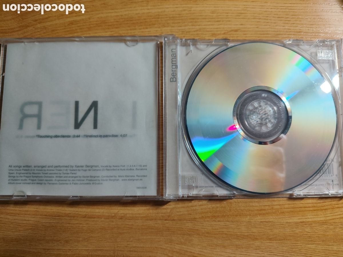 CDs de m&uacute;sica: Xavier Bergman. Inner. Spain, 2000. - Foto 3