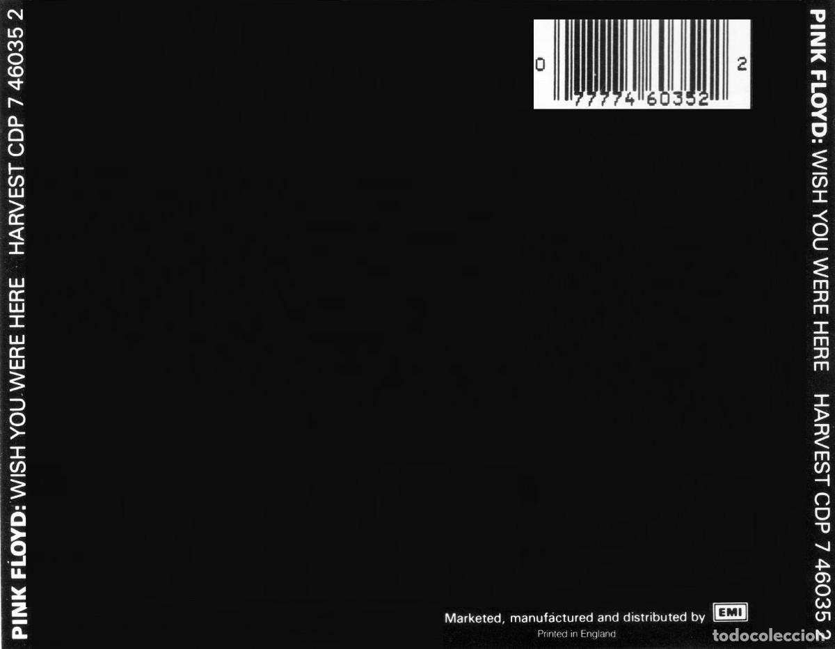 CDs de m&uacute;sica: PINK FLOYD. WISH YOU WERE HERE. CD. - Foto 2
