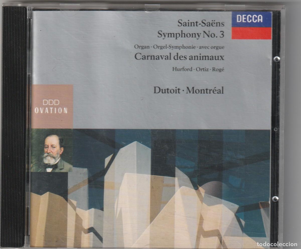 CDs de m&uacute;sica: SAINT-SA&Euml;NS - SYMPHONY NO.3 &middot; CARNAVAL DES ANIMAUX (CD DECCA 1991) CHARLES DUTOIT