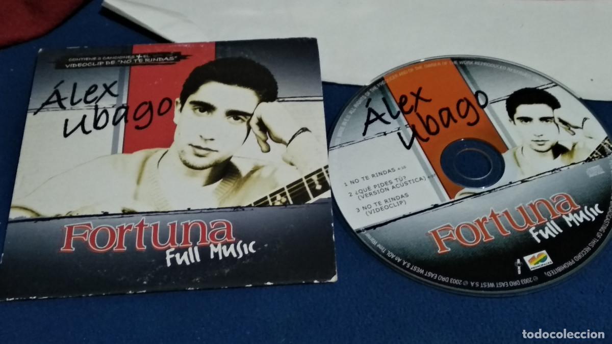 CDs de m&uacute;sica: &Aacute;LEX UBAGO / CD FORTUNA FULL MUSIC CD PROMOCIONAL NO TE RINDAS 2 VERSIONES + VIDEOCLIP