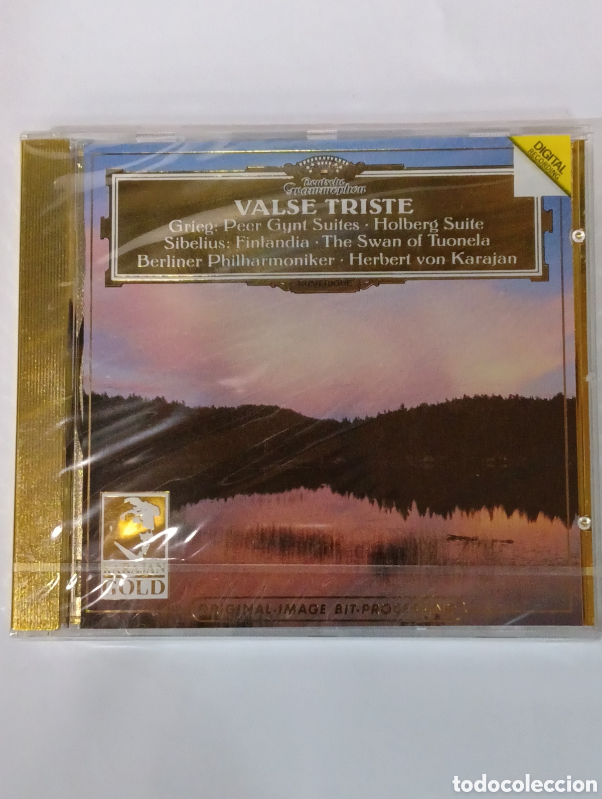 CDs de m&uacute;sica: VALSE TRISTE EDWARD GRIEG - JEAN SBELIUS - KARAJAN GOLD - COMO NUEVO