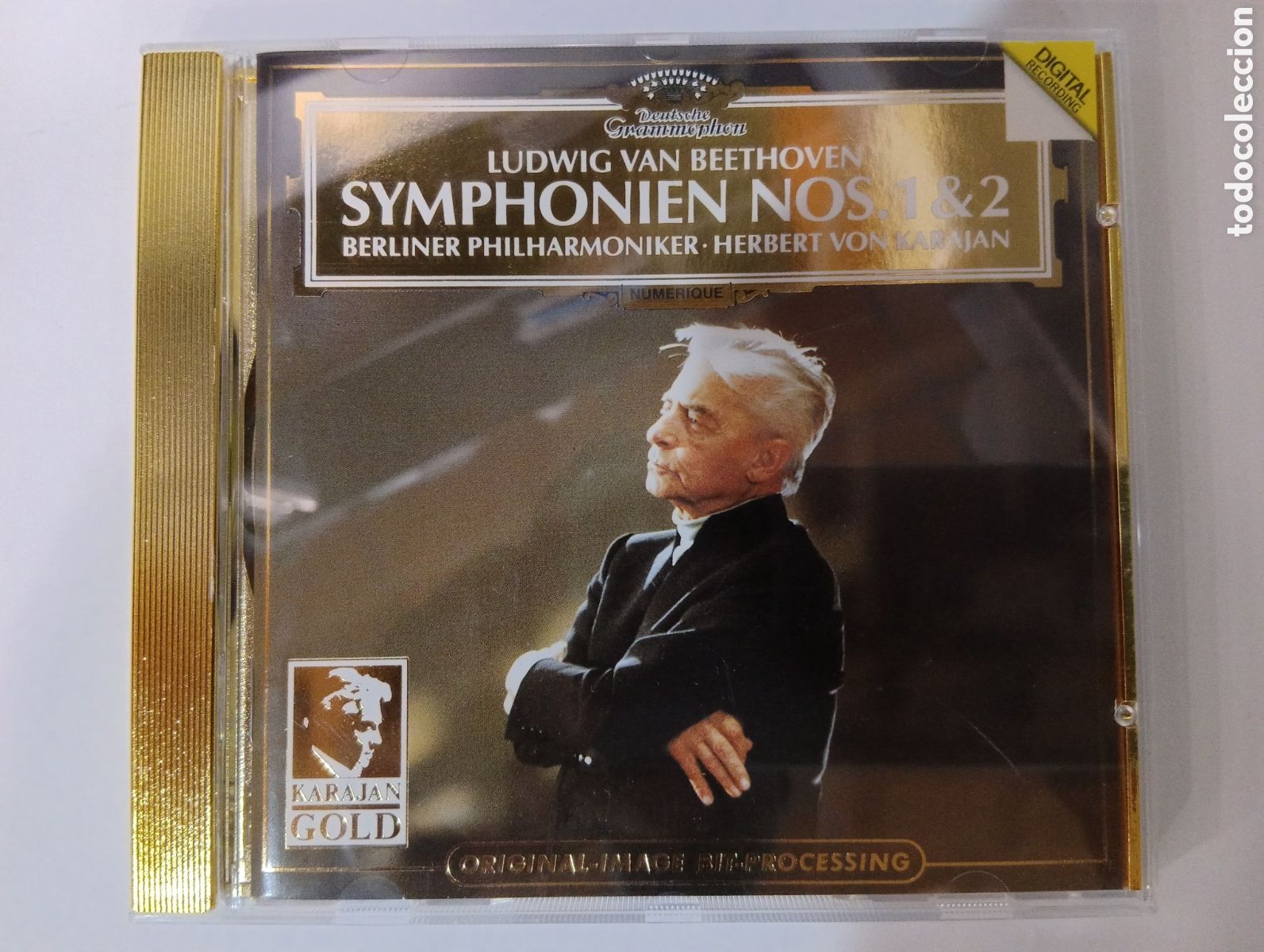 CDs de m&uacute;sica: BEETHOVEN SYMPHONIE N&ordm; 1&2 - KARAJAN GOLD - COMO NUEVO