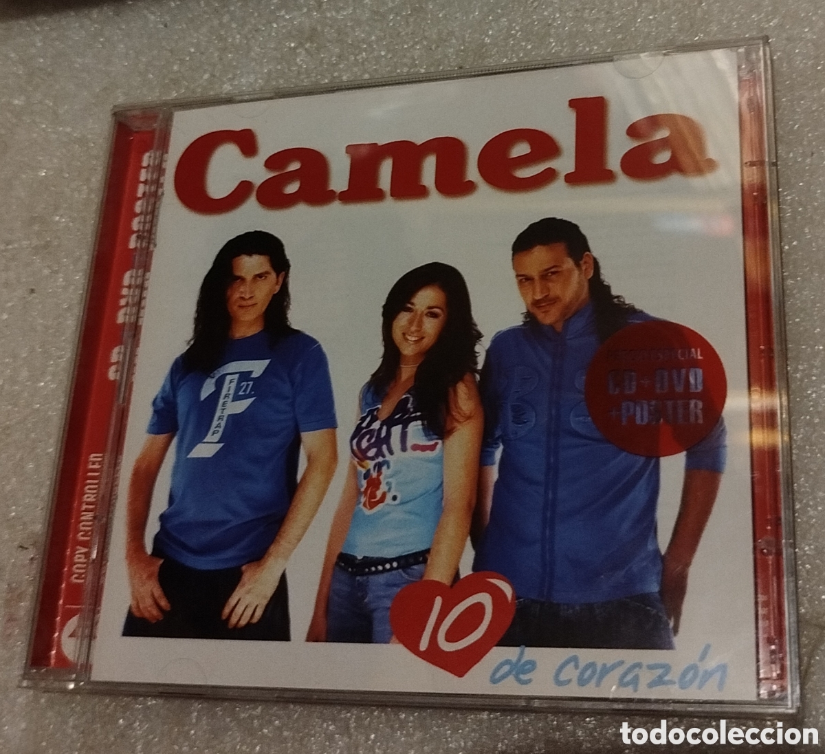 CDs de m&uacute;sica: Camela - 10 de coraz&oacute;n. Contiene el poster