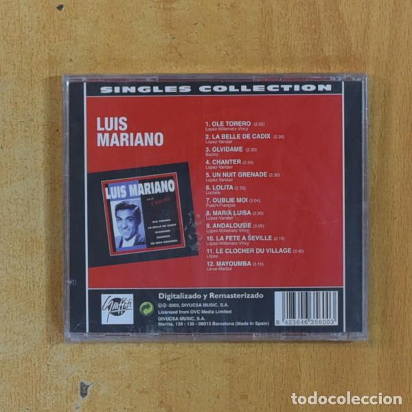 CDs de m&uacute;sica: LUIS MARIANO - SINGLES COLLECTION - CD - Foto 2