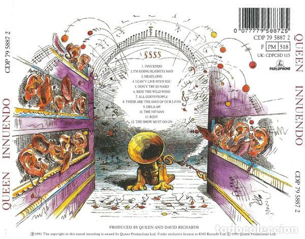 CDs de m&uacute;sica: Queen &ndash; Innuendo - CD + Libreto - Foto 2