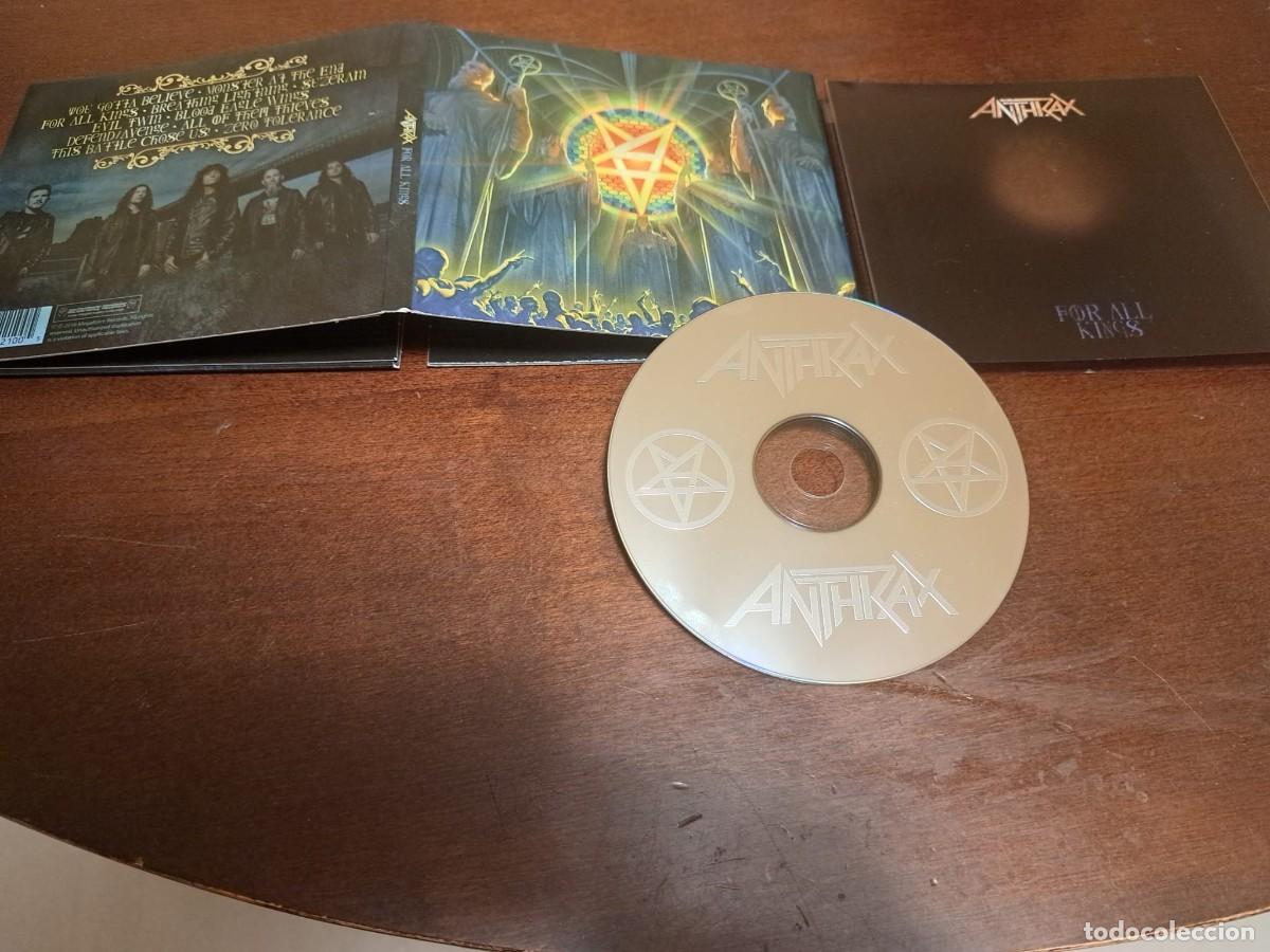 CDs de m&uacute;sica: ANTHRAX . CD . FOR ALL KING - COMO NUEVO - CD SERIGRAFIADO - FUNDA EXTERIOR