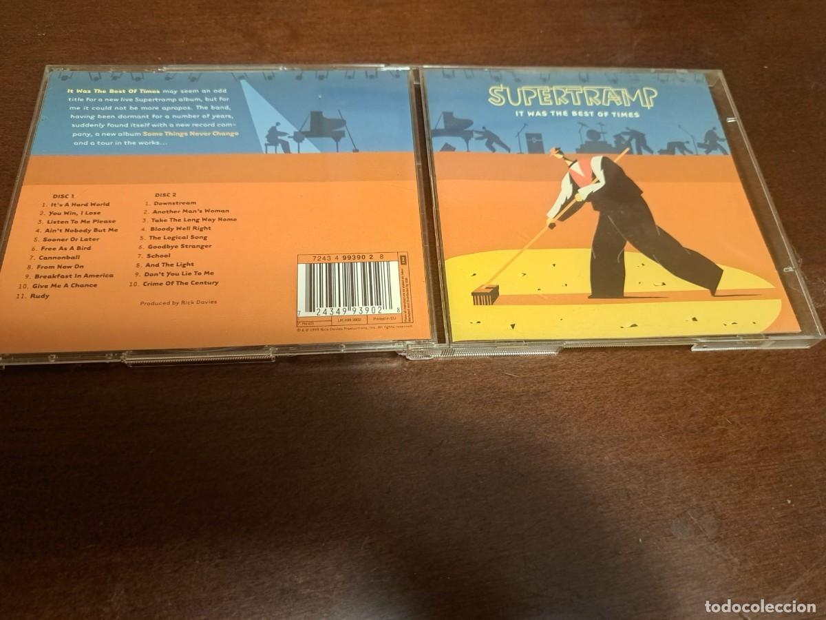 CDs de m&uacute;sica: SUPERTRAMP - 2 CD - IT WAS THE BEST OF TIME - DOBLE EN DIRECTO - RICK DAVIES