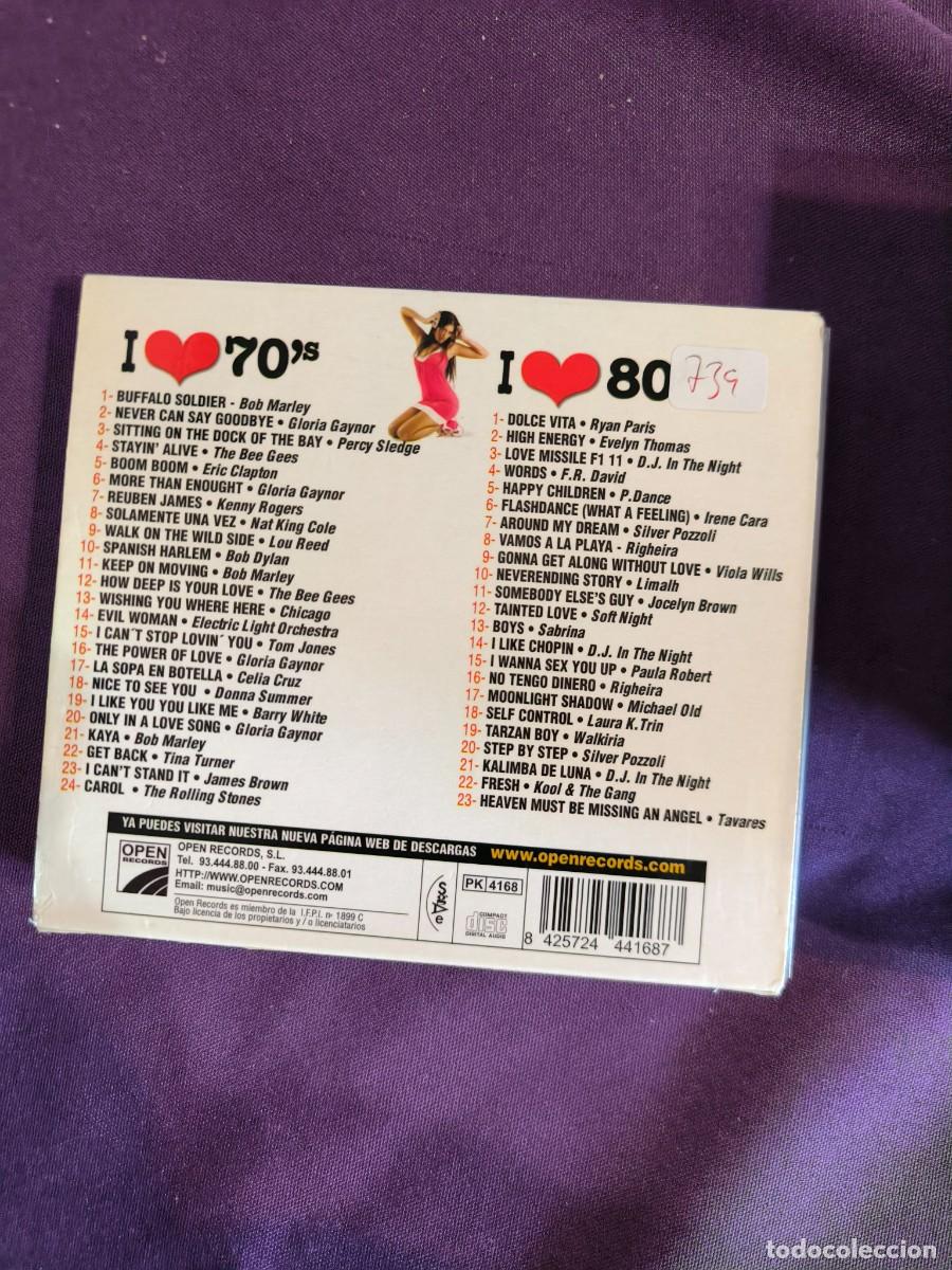 CDs de m&uacute;sica: I LOVE 70S & 80S 2 CDS - Foto 2
