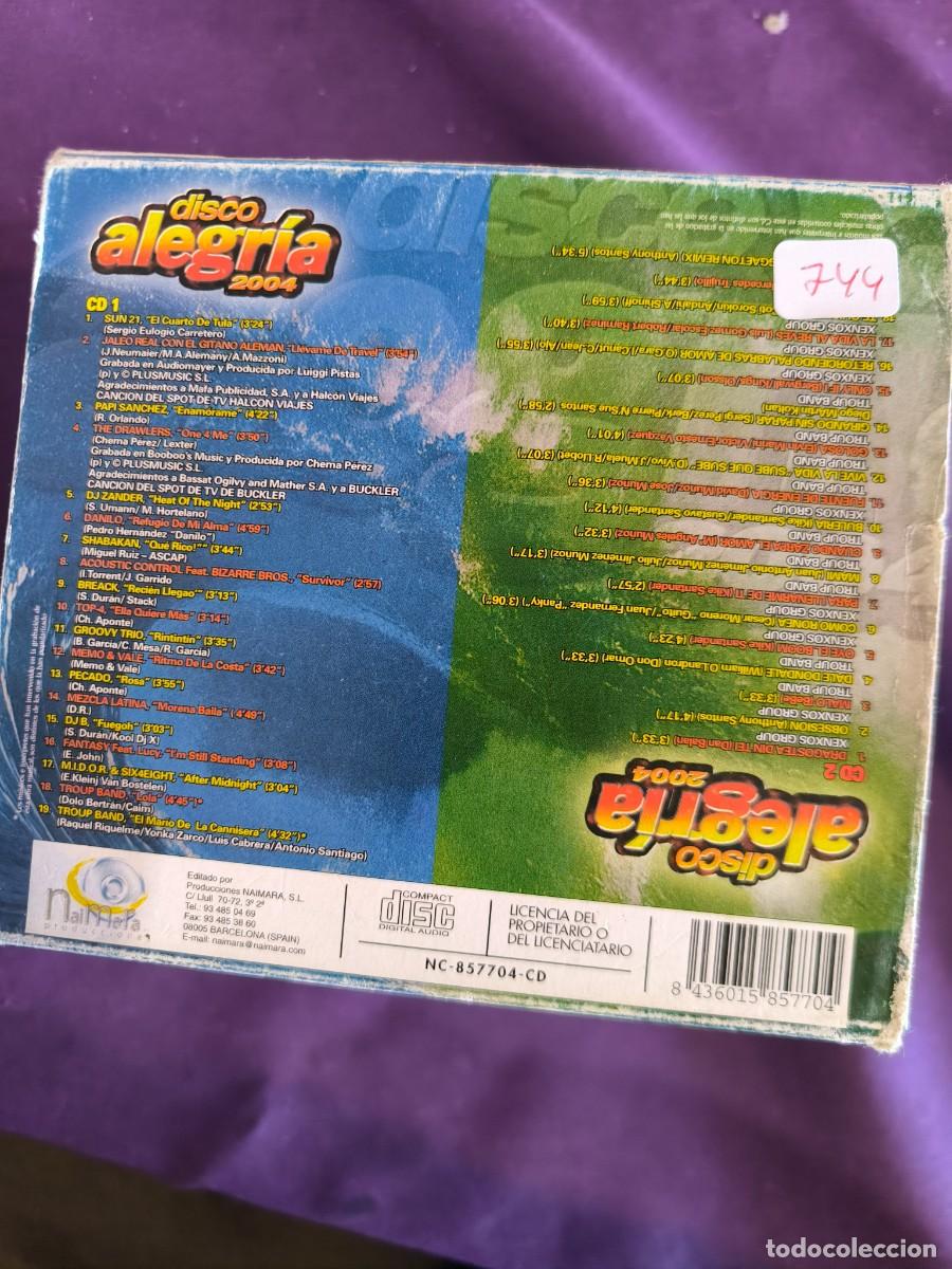 CDs de m&uacute;sica: DISCO ALEGRIA 2004 CD1 Y CD2 - Foto 2