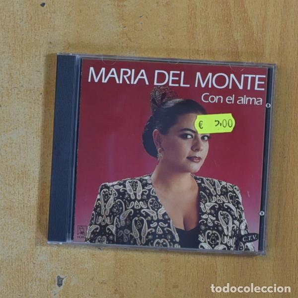 CDs de m&uacute;sica: MARIA DEL MONTE - CON EL ALMA - CD