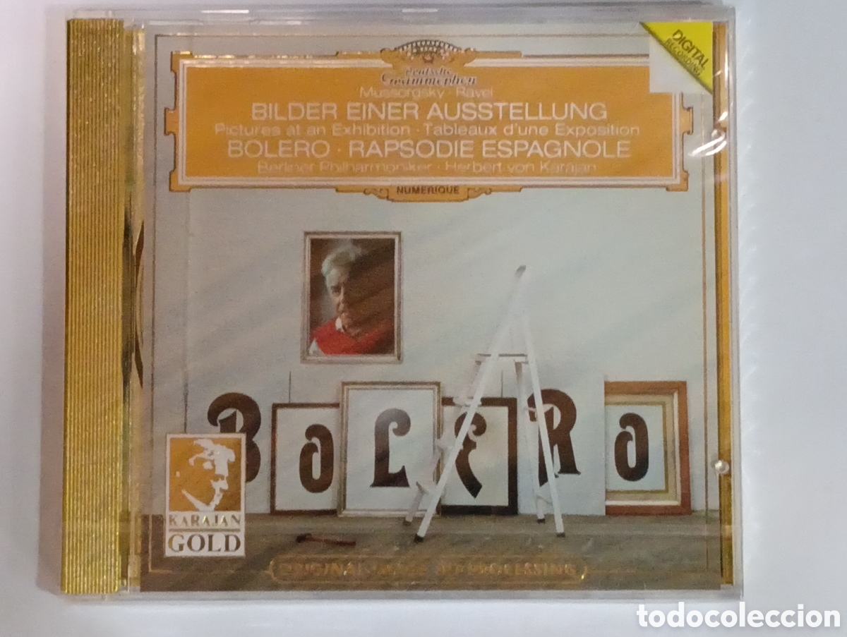 CDs de Musique: Bilder Einer Ausstellung. Bolero - Raspsodie espagnole (CD DGG) KARAJAN GOLD &iexcl;&iexcl;&iexcl;CD PRECINTADO!!!