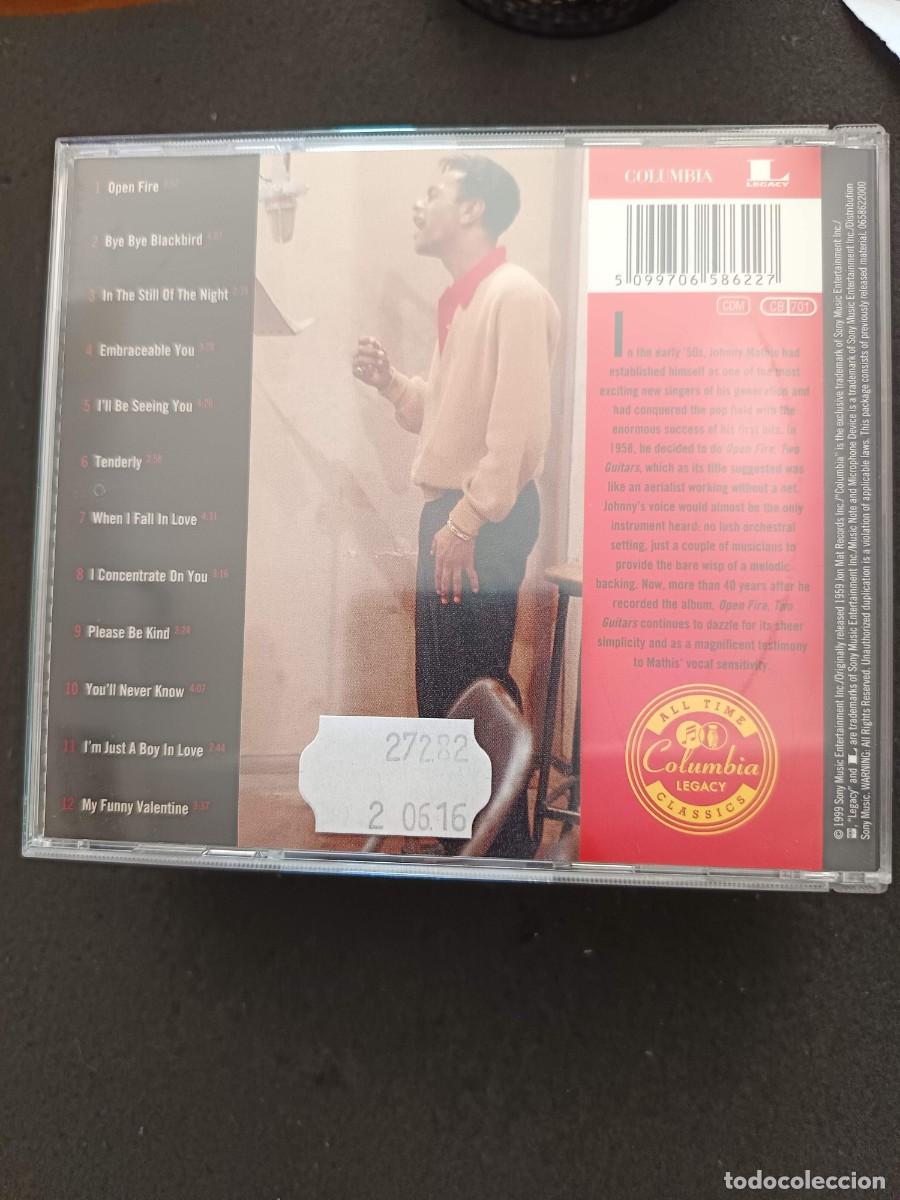 CDs de m&uacute;sica: JOHNNY MATHIS. OPEN FIRE, TWO GUITARS - Foto 2
