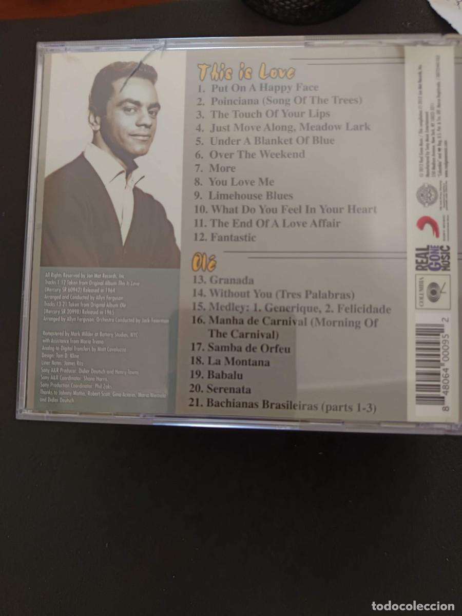 CDs de m&uacute;sica: JOHNNY MATHIS. THIS IS LOVE & OL&Eacute; - Foto 2