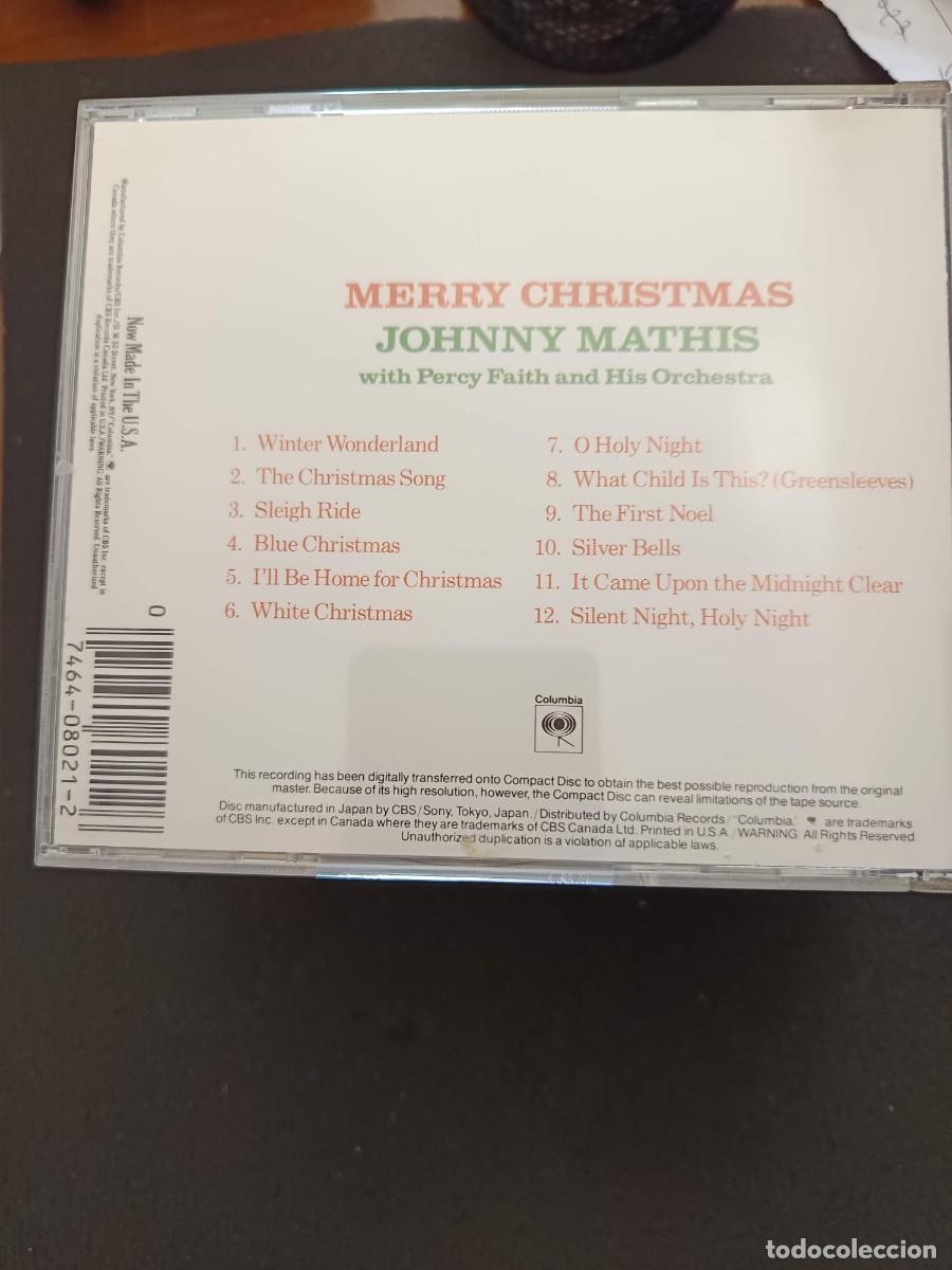 CDs de m&uacute;sica: JOHNNY MATHIS. MERRY CHRISTMAS. - Foto 2