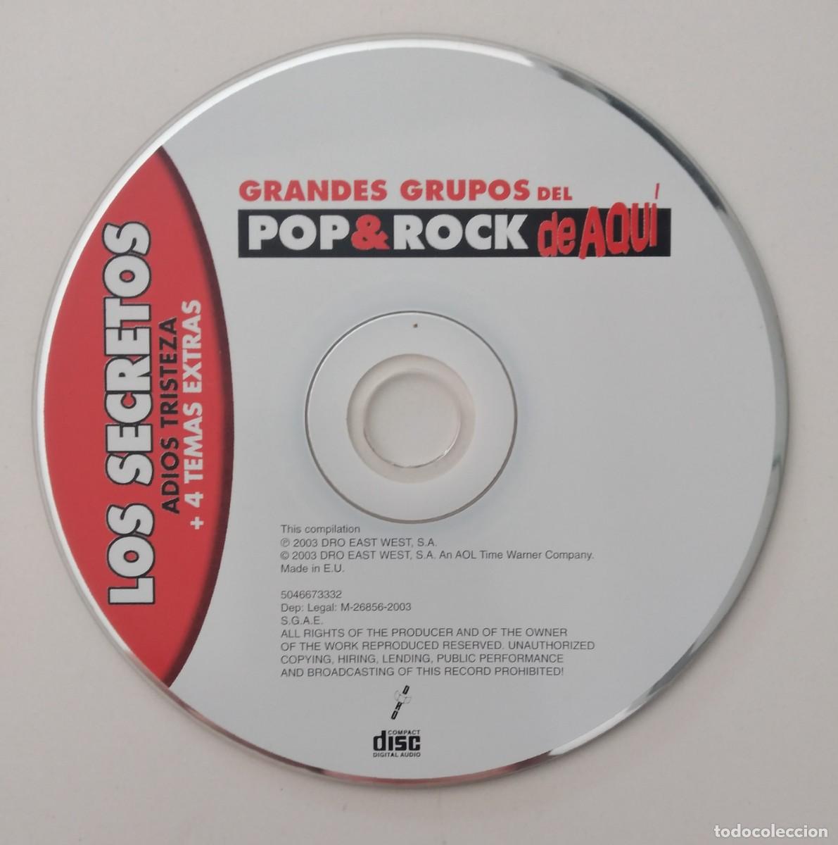 CDs de m&uacute;sica: CD: Los Secretos - Grandes grupos del pop y rock de aqu&iacute;