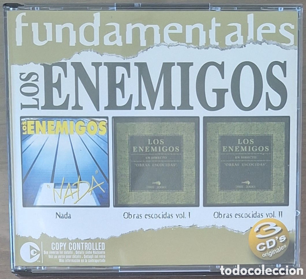 CDs de m&uacute;sica: Los Enemigos - Nada + Obras Escocidas 3CD