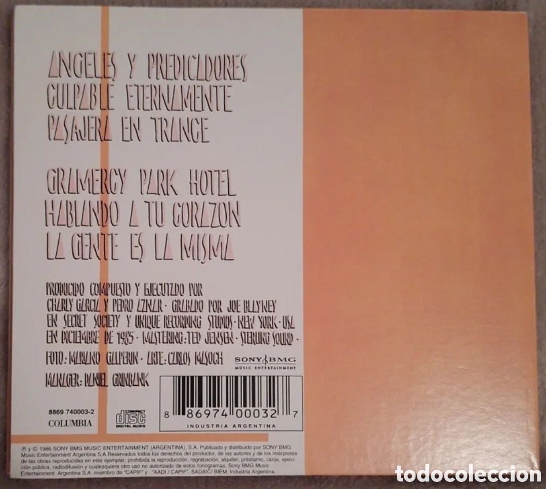 CDs de m&uacute;sica: Charly Garc&iacute;a y Pedro Aznar - Tango CD EP - Foto 2
