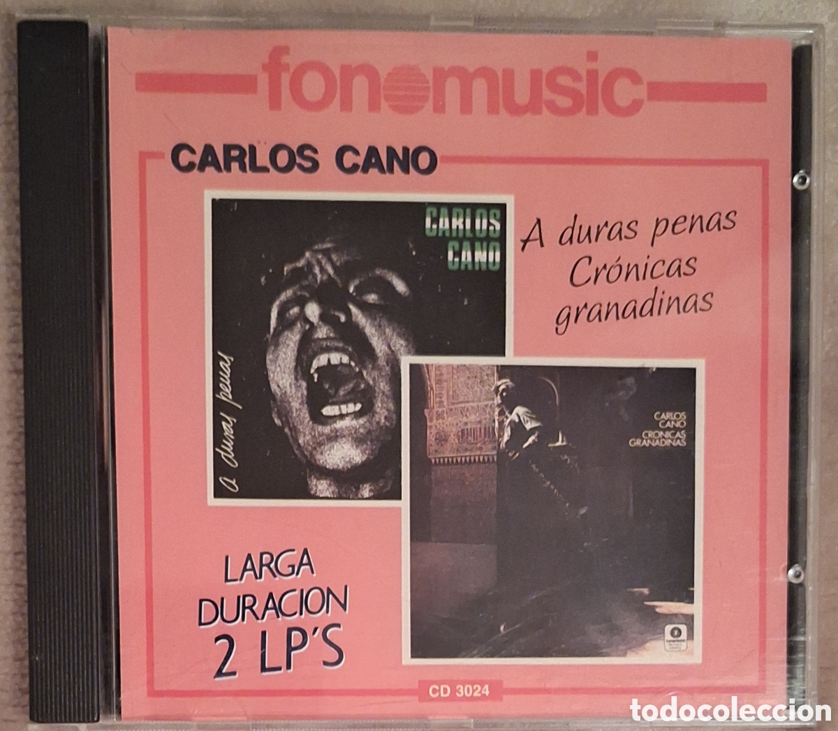 CDs de m&uacute;sica: Carlos Cano - A Duras Penas + Cr&oacute;nicas Granadinas CD