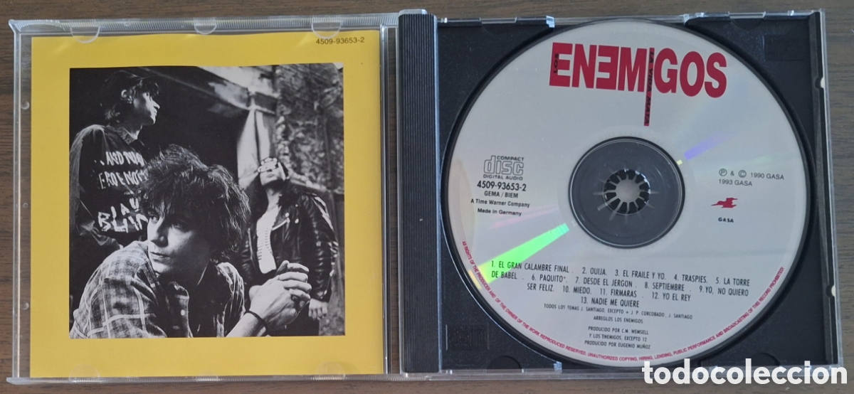 CDs de m&uacute;sica: Los Enemigos - La Vida Mata CD - Foto 3