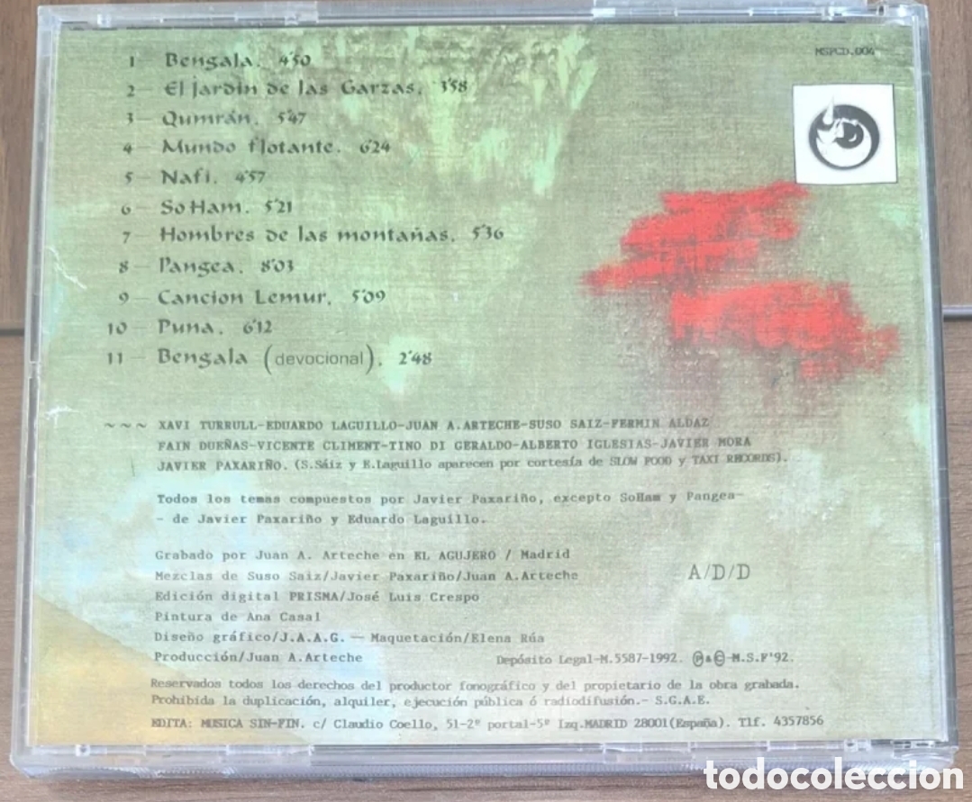 CDs de m&uacute;sica: Javier Paxari&ntilde;o - Pangea CD - Foto 2
