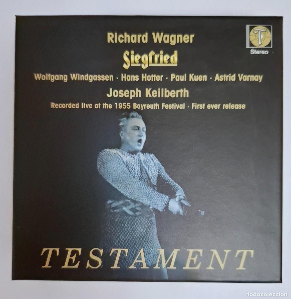 CDs de m&uacute;sica: WAGNER: SIEGFRIED (DIRIGE: JOSEPH KEILBERTH, Bayreuth, 1955 - 4 cd audio)