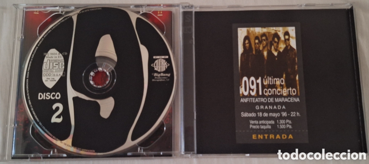 CDs de m&uacute;sica: 091 - &Uacute;ltimo Concierto 1996 2CD - Foto 4