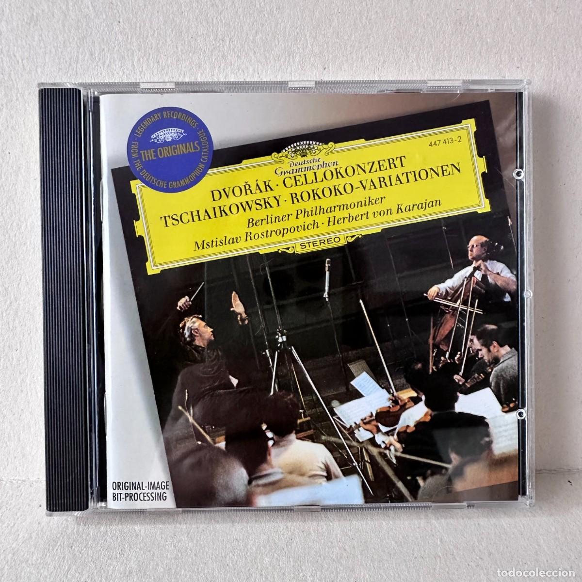 CDs de m&uacute;sica: Dvoř&aacute;k, Tchaikovsky - Karajan, Mstislav Rostropovich - Cellokonzert, Rokoko-Variationen (CD)