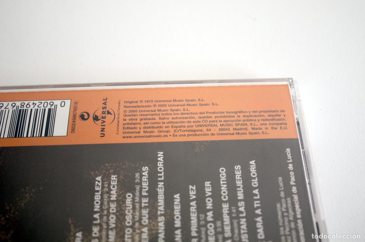 CDs de m&uacute;sica: CD Camar&oacute;n y Paco de Luc&iacute;a - Canastera. Excelente - Foto 3