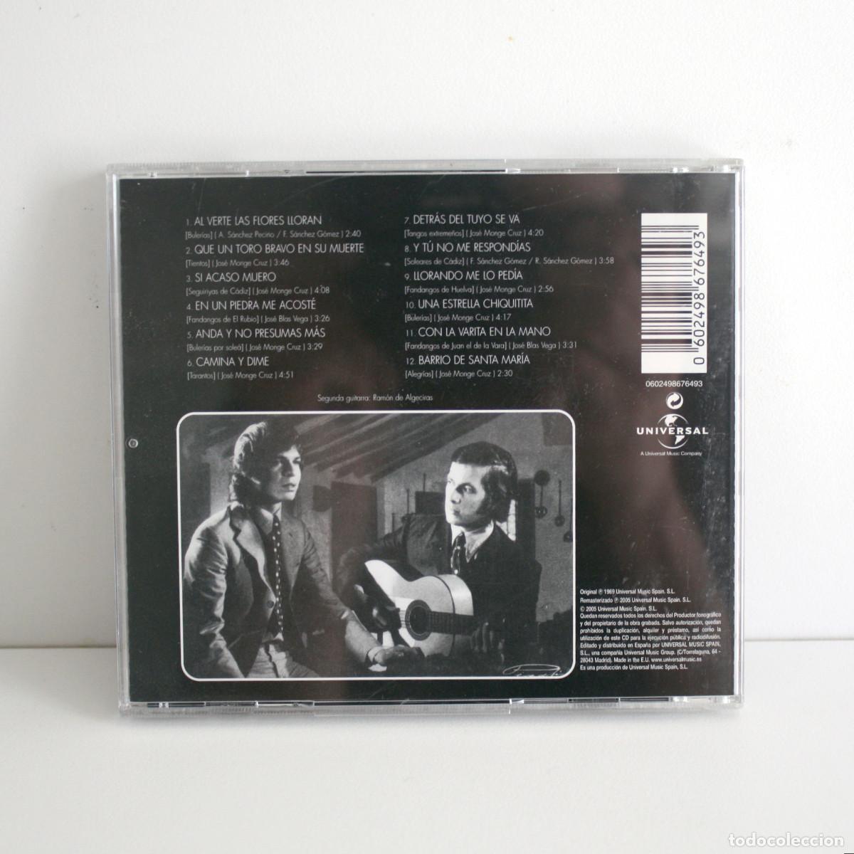 CDs de m&uacute;sica: CD primer disco Camar&oacute;n, Con Paco de Luc&iacute;a. - Foto 2
