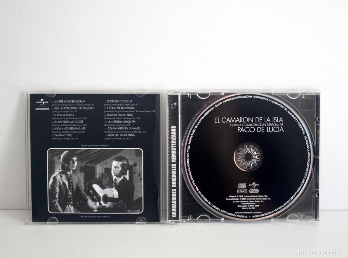 CDs de m&uacute;sica: CD primer disco Camar&oacute;n, Con Paco de Luc&iacute;a. - Foto 4