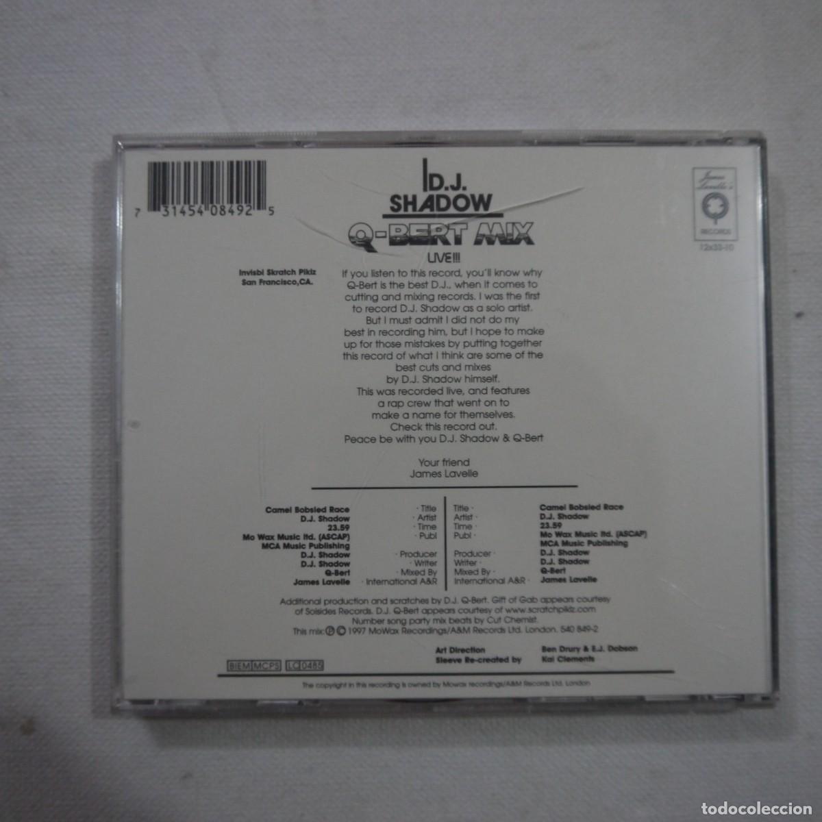 CDs de m&uacute;sica: DJ SHADOW - LIVE LIVE LIVE - Q-BERT MIX - CD 1997 - Foto 3