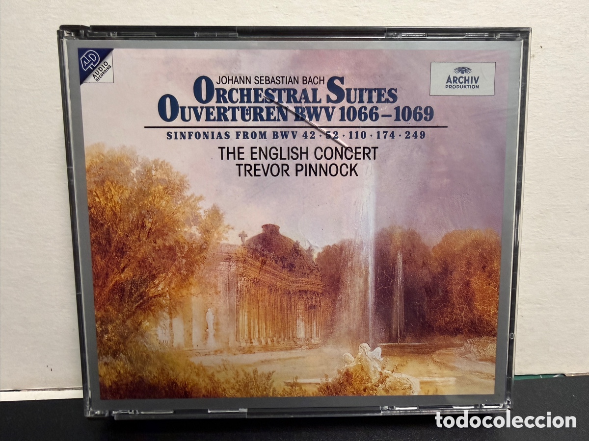 CDs de m&uacute;sica: Bach - Trevor Pinnock - Orchestral Suites - Ouvert&uuml;ren BWV 1066-1069 (2xCD)